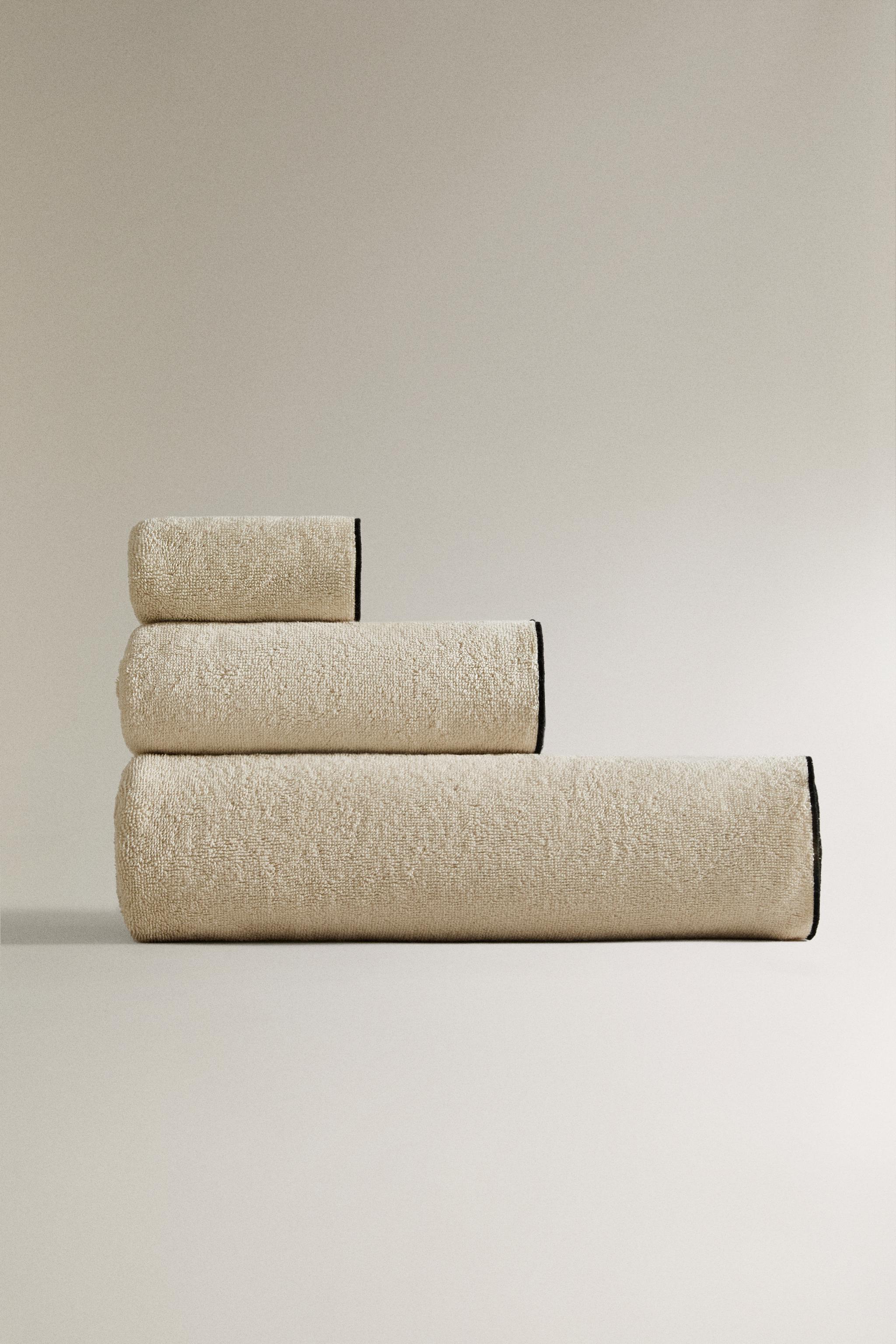 SERVIETTE DE BAIN COTON OVERLOCK